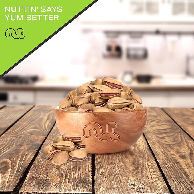 NUT CRAVINGS - Roasted & Lightly Salted Turkish Pistachios Antep (32oz - 2 LB) Packed Fresh in