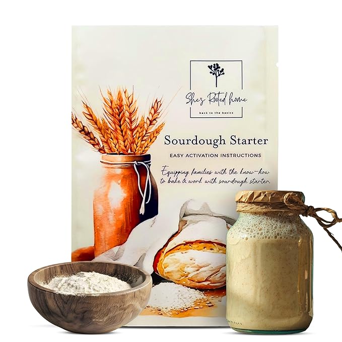 Shes Rooted Home Sourdough Starter Culture | Artisan Style Live Active Starter For Baking Sourdough