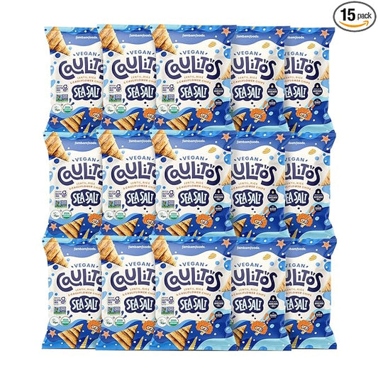 Caulitos ??15 Pack | Lentil, Rice & Cauliflower Chips | Organic, Gluten-Free, Non-GMO, Kosher