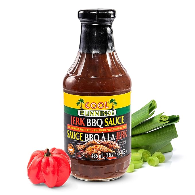 Cool Runnings Jerk BBQ Sauce 465ml - Bold and Smoky Jamaican-Style Barbecue Sauce for Grilling