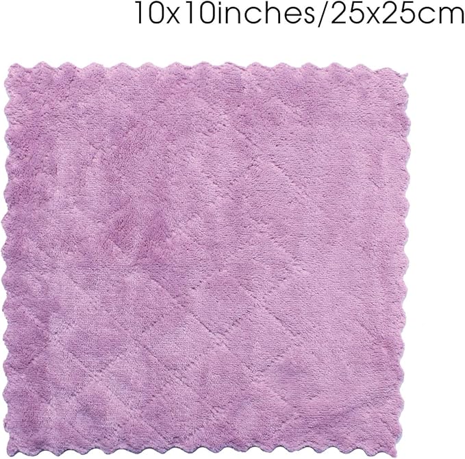 kimteny 12 Pack Dish Towels, 10x10 in Premium Dish Cloths, Super Absorbent Kitchen Towels Coral