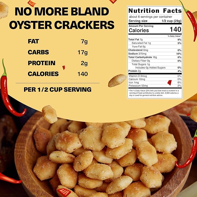 Wicked Minis Soup & Oyster Crackers - Saltine & Salted Flavored Mini Puffed Soup, Savory Snacking