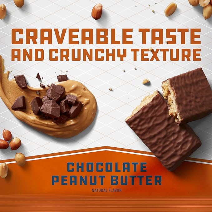 CLIF BUILDERS Protein Bars - Chocolate Peanut Butter Flavor - 20g Plant Based Protein - Gluten Free