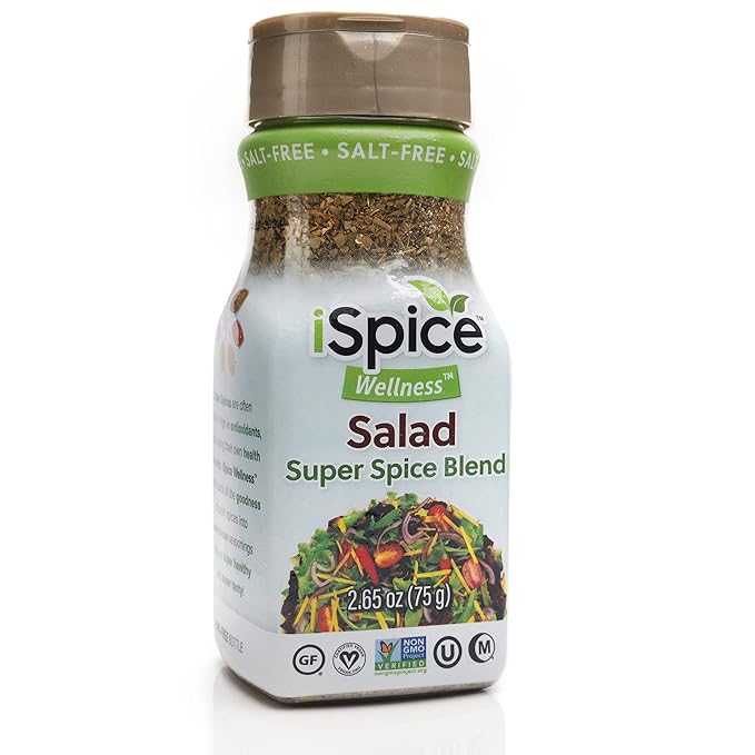 iSpice Salt Free Seasoning,100% Sodium Free Beef, Chicken, Meat Sauce, Pork, Vegetable, Salad and