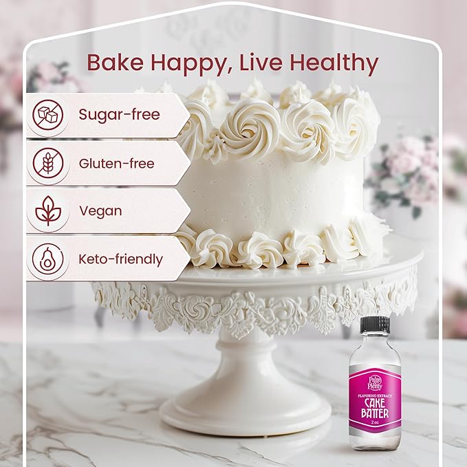 Palm and Plenty Cake Batter Extract - Flavoring for Candy, Baking, and Drinks - Food-Grade Oil for