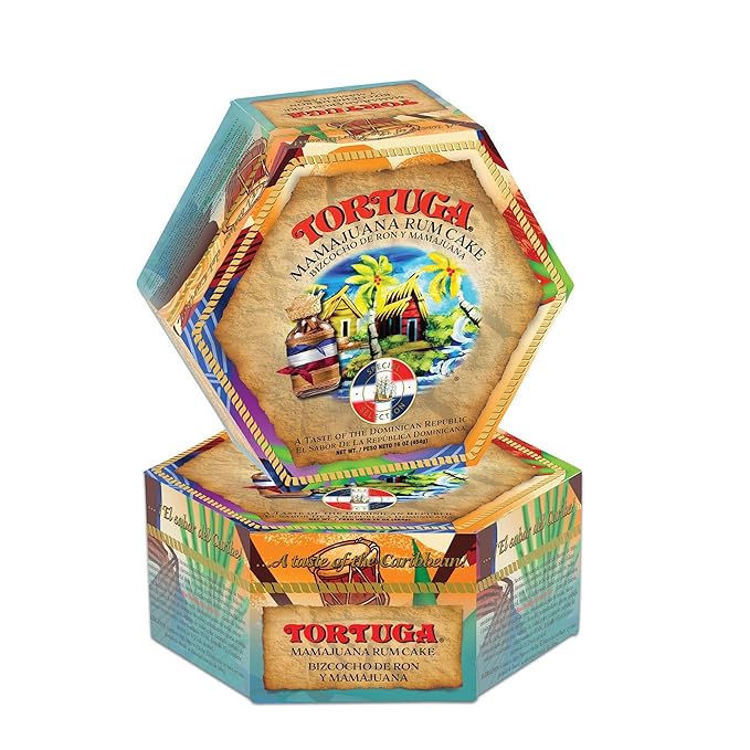 TORTUGA Caribbean Mamajuana Rum Cake - 16 oz Caribbean Rum Cake - 2 Pack - The Perfect Premium