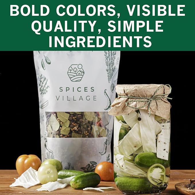 SPICES VILLAGE Pickling Spices for Corned Beef, Pickling Spices Mix for Pickles and Canning, 6.5oz