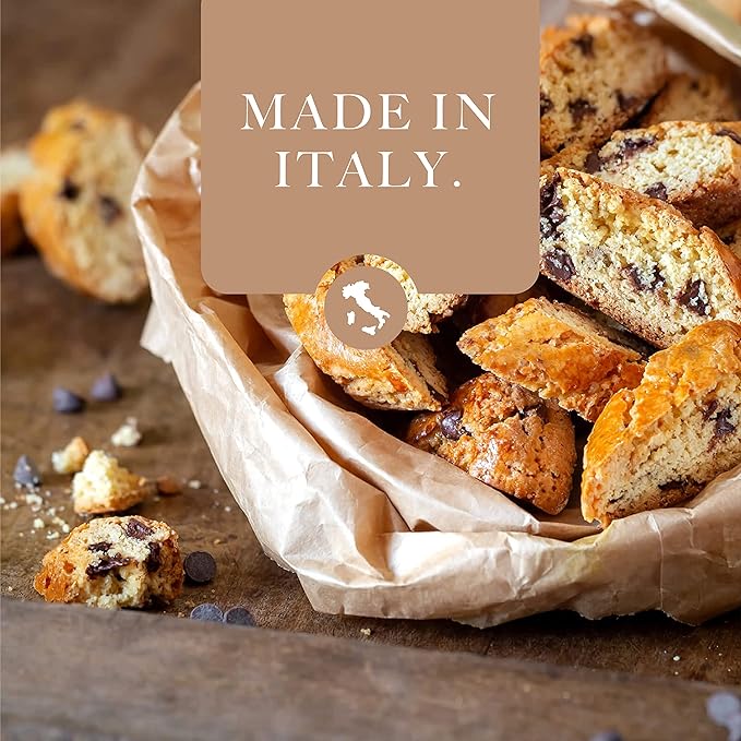 L'Oro Del Sud Chocolate Biscotti, Cantuccini d'Abruzzo, Italian Cookies Madewith Real Quality