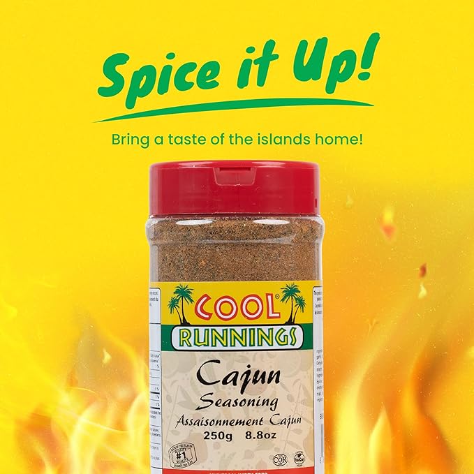 Cool Runnings Cajun Seasoning 250g – Bold and Spicy Louisiana-Style Blend for Grilling, Roasting