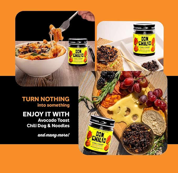 Don Chilio Hot Habanero Mexican Chile Crisp, 5 oz., 3 Pack ??Crunchy Sliced Habanero Fried Chili