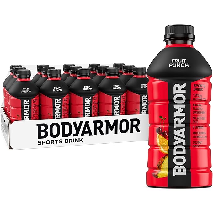 BODYARMOR Sports Drink Sports Beverage, Fruit Punch, Coconut Water Hydration, Natural Flavors With