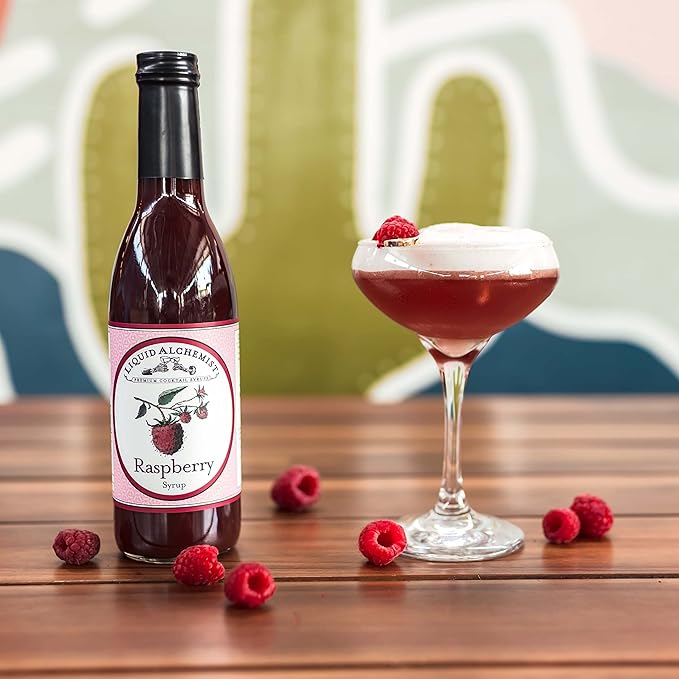 Liquid Alchemist Raspberry Syrup for Drinks - Real Ingredients Make the Perfect Summer Cocktail or