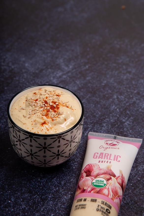Aroma One Garlic Puree Paste - Organic Herb Concentrate for Cooking, Seasoning & Sauces - Fresh