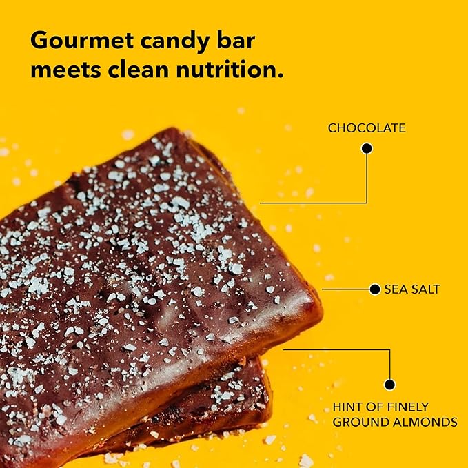 TRUBAR Vegan Protein Bar, Saltylicious Almond Love, Gluten Free, Plant Based, High Fiber, Dairy
