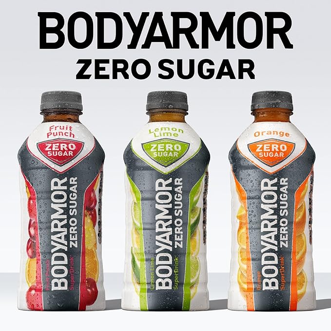 BODYARMOR ZERO Sugar Fruit Punch, Sugar Free Sports Drink - Low-Calorie Hydration - Natural Flavors