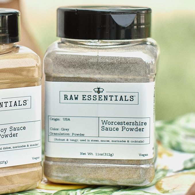 Raw Essentials Worcestershire Sauce Powder - Robust and Tangy - Elevates your Stews, Sauces