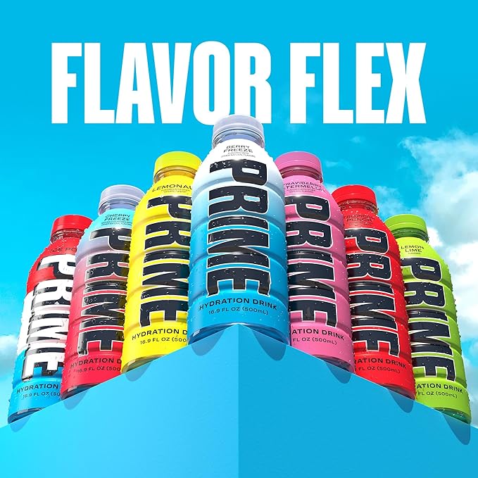 PRIME Hydration BERRY FREEZE, Sports Drinks, Electrolyte Enhanced for Ultimate Hydration, 250mg