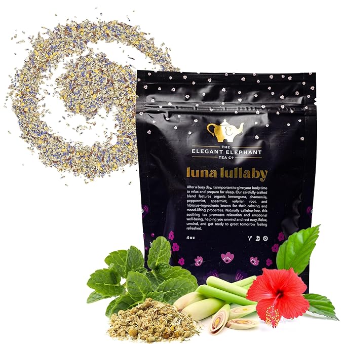 Luna Lullaby Sleep Tea, Organic Loose Leaf Herbal Tea ??Calming, Relaxing Bedtime Tea ??Chamomile