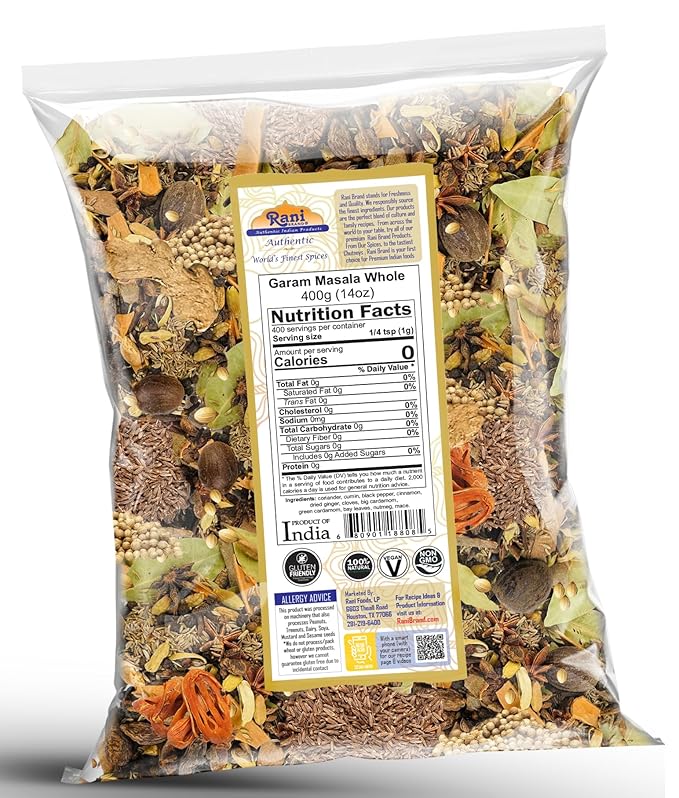 Rani Garam Masala Indian 11 Whole Spices Blend 14oz (400g) ~ All Natural, Salt-Free | Vegan | No