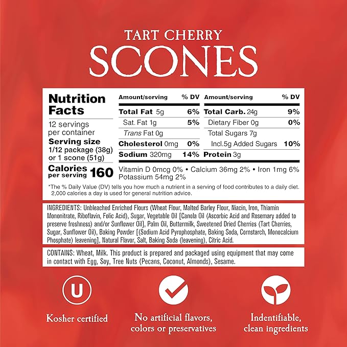 English Scone Mix, Tart Cherries by Sticky Fingers Bakeries ??Easy to Make English Scones Fresh