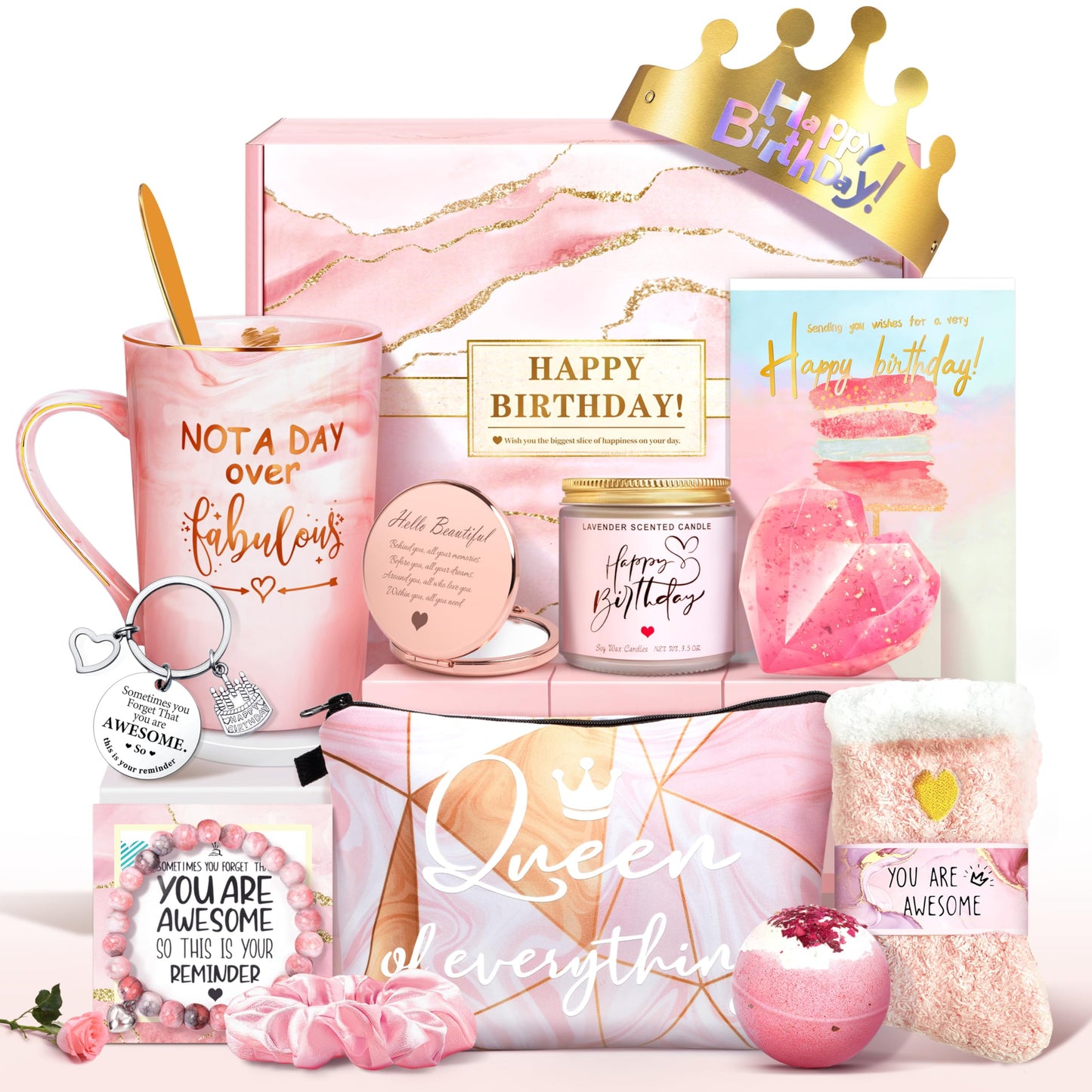 Jumway Not A Day Over Fabulous Mug Gifts Set- Birthday Gifts for Women - Funny Birthday Gift Ideas