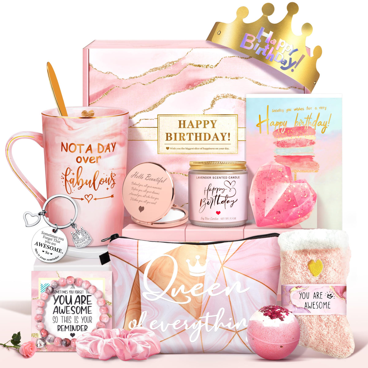 Jumway Not A Day Over Fabulous Mug Gifts Set- Birthday Gifts for Women - Funny Birthday Gift Ideas