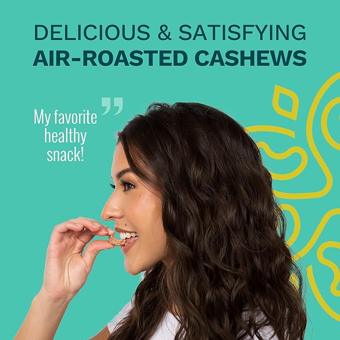 Sea Salt Wrapped Whole Cashews by Karma Nuts, Air Roasted with Natural Skins, 2X more Fiber, Whole