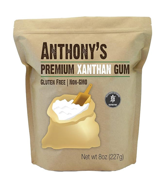 Anthony's Premium Xanthan Gum, 8 Ounce, Made in the USA, Gluten Free, Keto Friendly