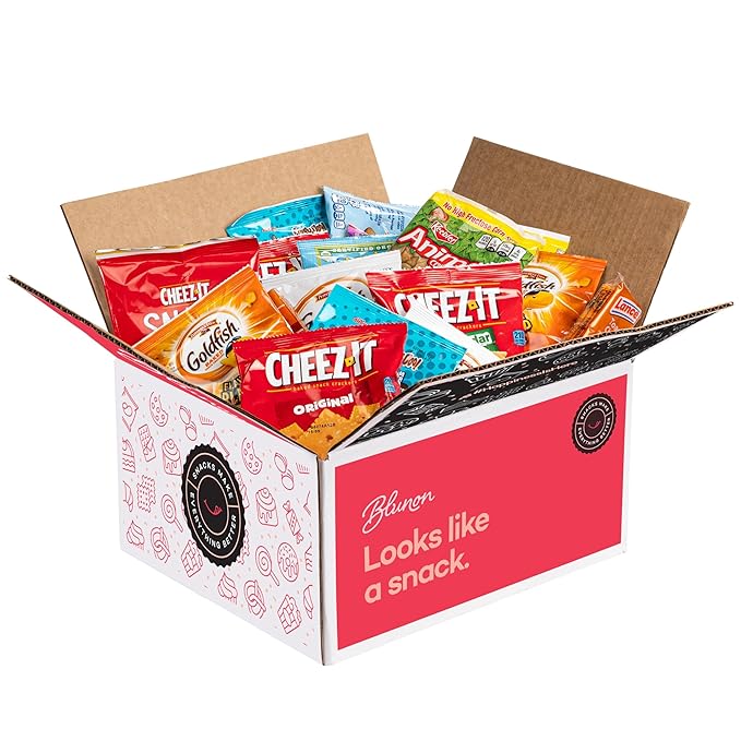 Crackers Variety Pack - Individually Wrapped Assortment - Sampler Bulk Care Package Gift Box