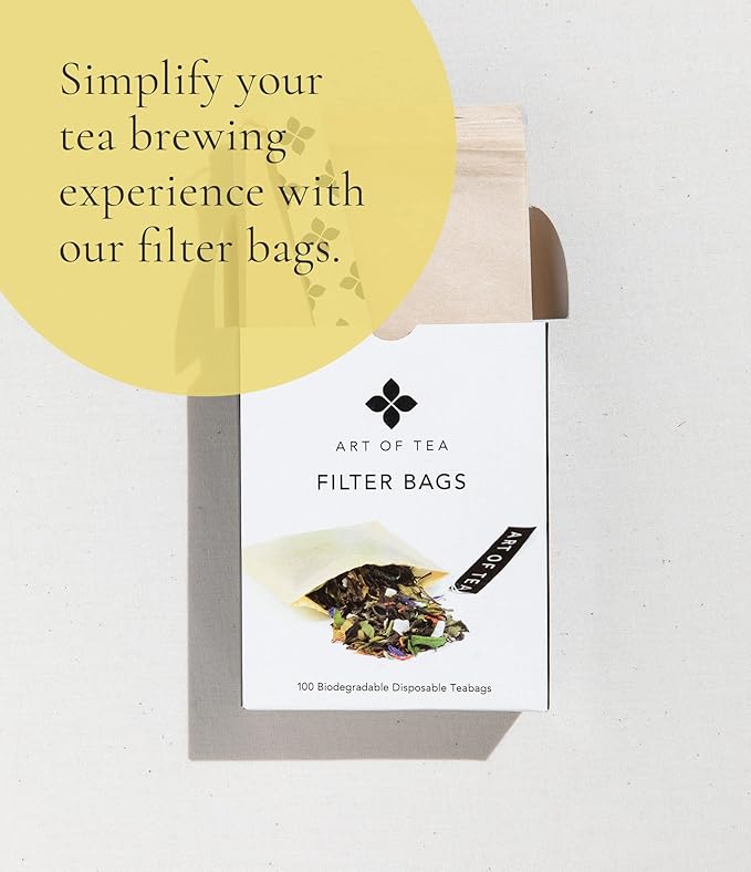 Art of Tea | Organic Happy Tea | 12 Eco Friendly Pyramid Tea Bags Sachet | Naturally Caffeinated