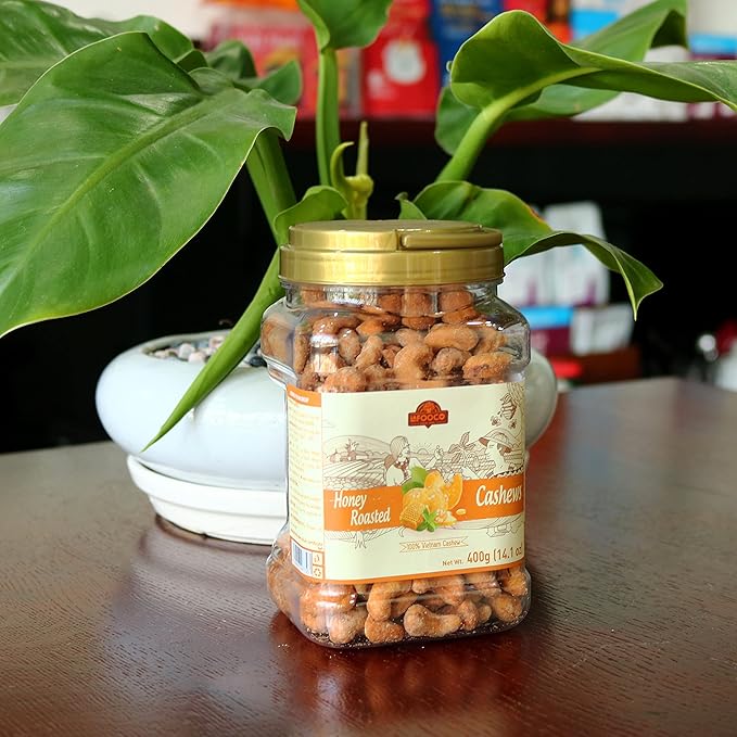 LAFOOCO Honey Roasted Cashews, Sweet Tasty Gourmet, Vietnam Cashew, Rich in Nutrients, Gift for