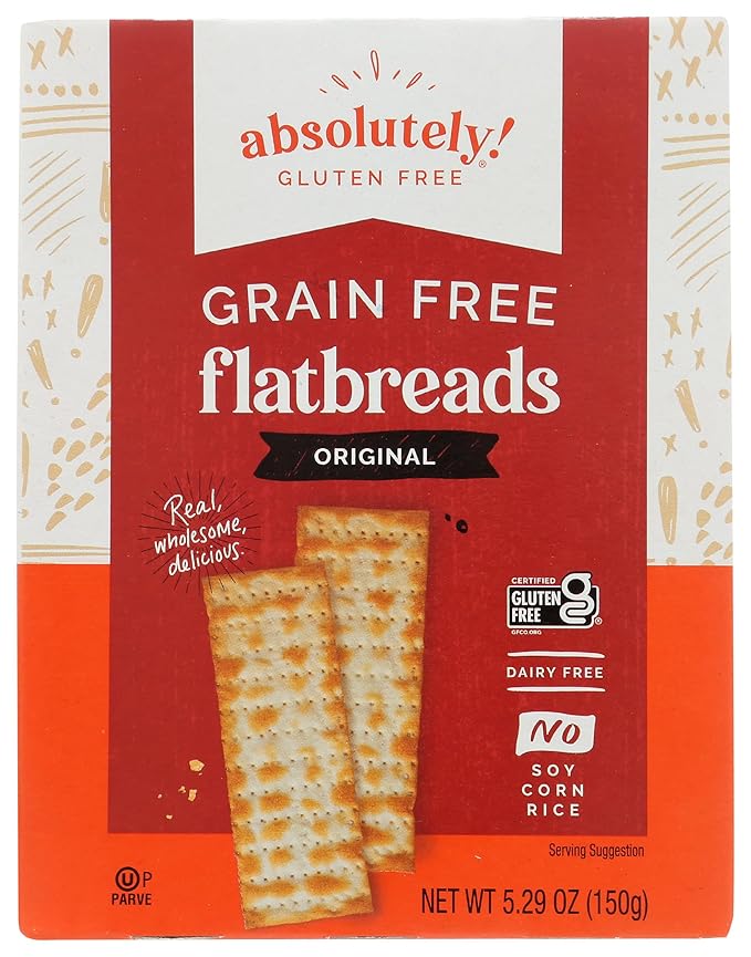 Absolutely Gluten Free Flatbread, Original, 5.29-Ounce