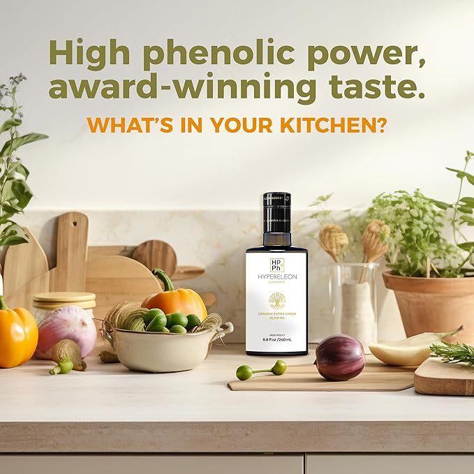 HYPERELEON GOLD | Premium, Organic, Extremely High Phenolic, Greek Extra Virgin Olive Oil 100% Pure