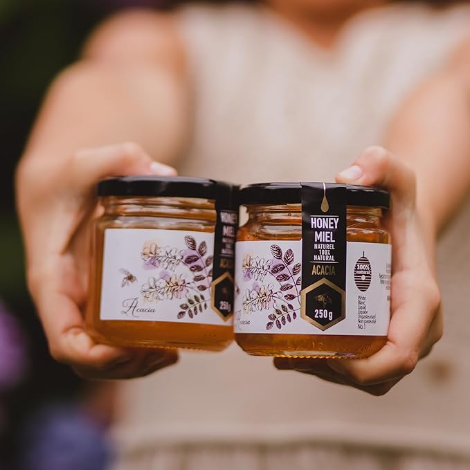 HONIGMA® Acacia Raw Honey | Exquisite Taste | 100% Pure | Unpasteurized | Unfiltered | Partially