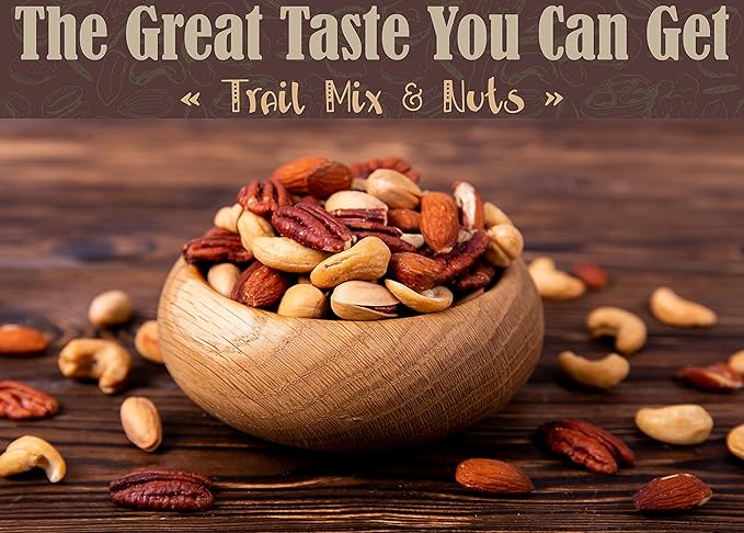 Niro Gift Basket Assortment | Individual Nuts Snack Packs, Trail Mix Individual Packs Bulk - 30