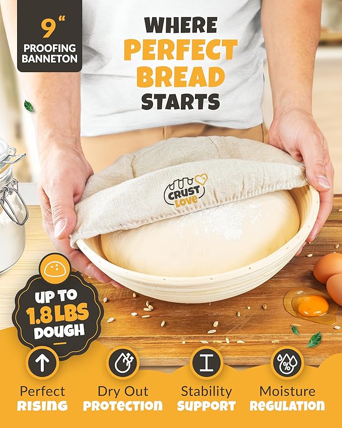 Dutch Oven Bread Baking - 5QT Enamel Bread-Dome - incl Sourdough Bread-Baking Suppliers like Dough