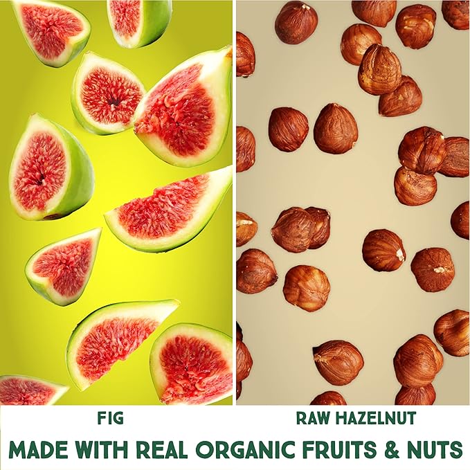 Happy Village Organic Fig & Nut Bar, ORIGINAL FIG | Only 2 Ingredients, Gluten Free, No Added