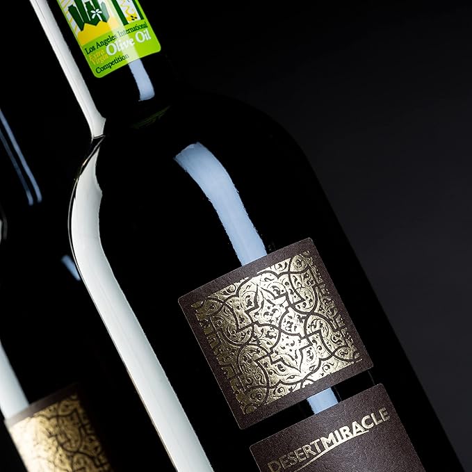 DESERTMIRACLE Cold Pressed Polyphenol Rich Moroccan Olive Oil, Organic Extra Virgin Olive Oil with