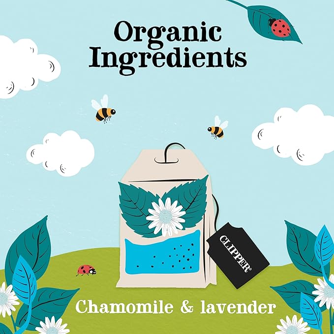 Clipper Tea Snore and Peace Chamomile & Lavender Herbal Tea ??Caffeine Free, USDA Organic, Great