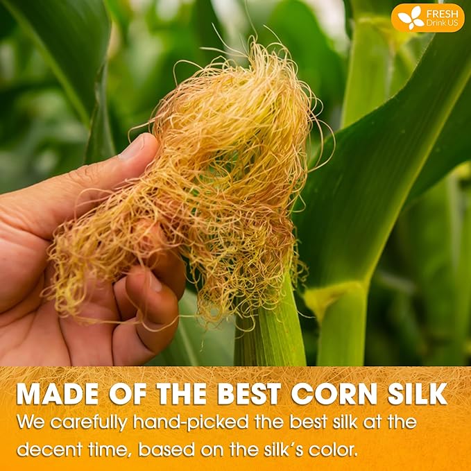 FreshDrinkUS, Premium 135 Tea Bags Corn Silk Tea, 100% Natural & Pure from Corn Silk. Corn Silk