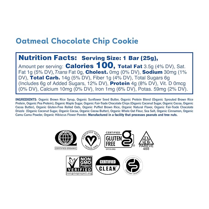 GoMacro MacroBar Organic Vegan Protein Bars - Dark Chocolate + Almonds & Coconut, Almond Butter