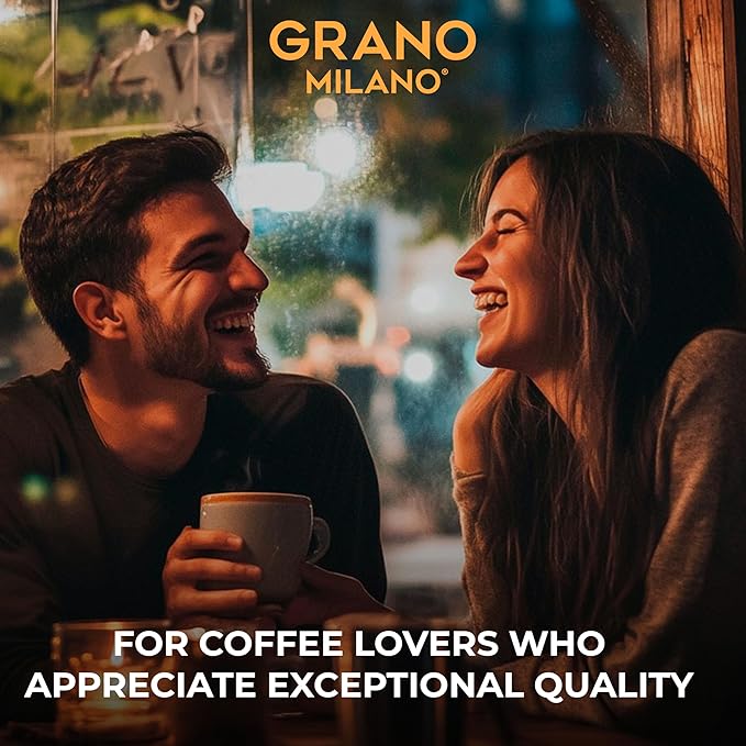 Grano Milano Delizioso Coffee Capsules - 50 Aluminum Coffee Pods Compatible with Nespresso Original