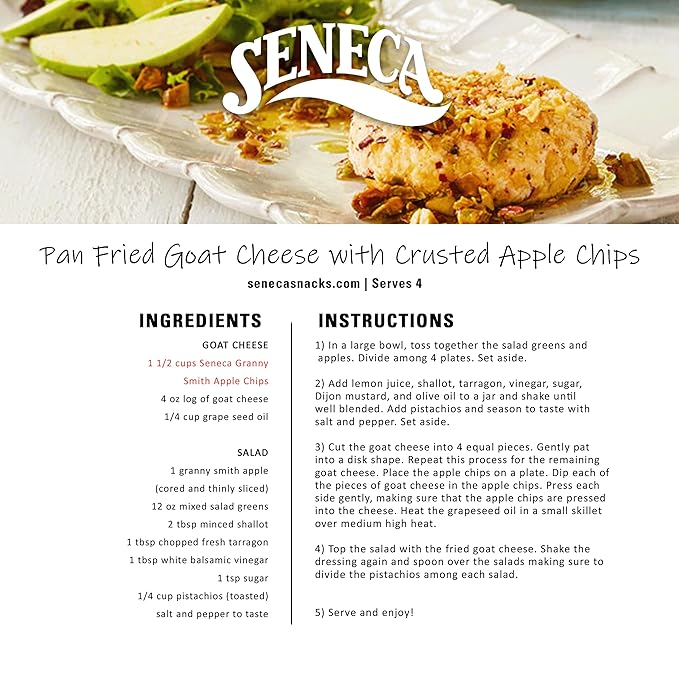 Seneca Granny Smith Apple Chips | Made from Fresh Apples | 100% Granny Smith Apples | Yakima Valley