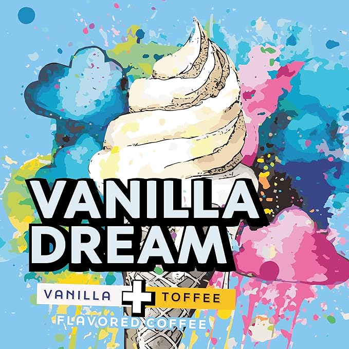 Java Factory Coffee Pods Vanilla Flavored Coffee Compatible with K Cup Brewers Including 2.0