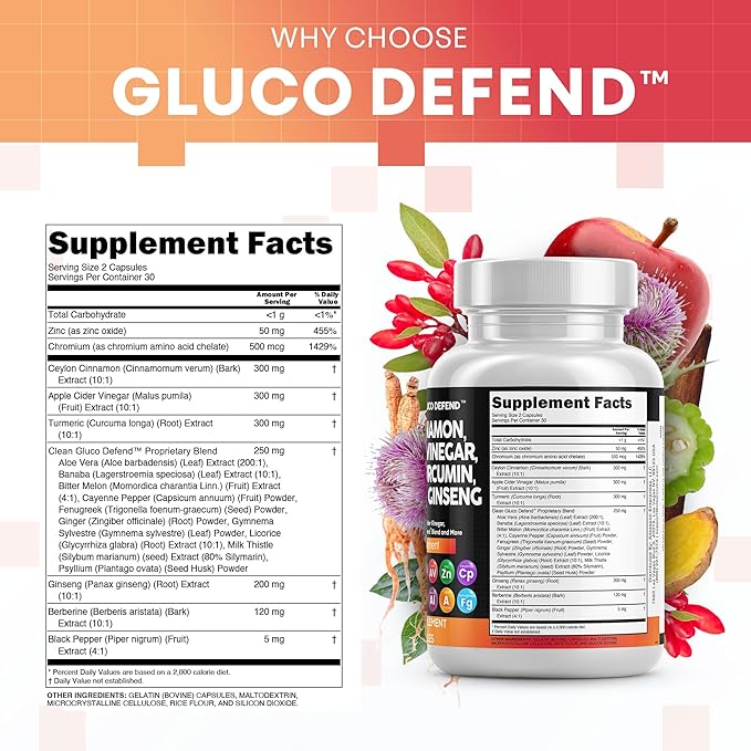 Clean Nutraceuticals Ceylon Cinnamon Turmeric Apple Cider Vinegar Ginseng Berberine Plus Bitter