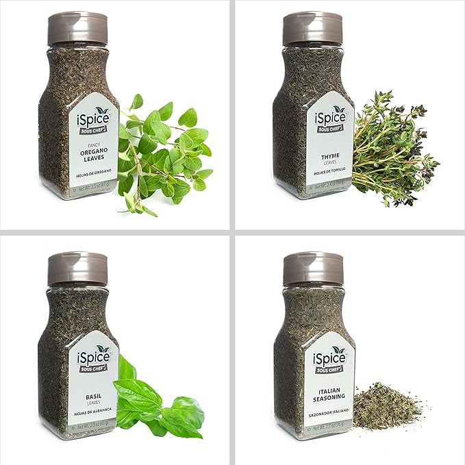 iSpice Spices and Seasonings Sets Starter Kitchen Set for Cooking - Spices Variety Pack Herb, &