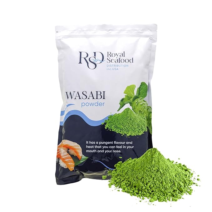 RSF ??Premium Wasabi Powder 2.2 LB (1kg) ??Real Japanese Horseradish Root ??Intense Heat for Sushi