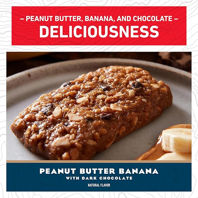 CLIF BAR - Peanut Butter Banana with Dark Chocolate Flavor - Made with Organic Oats - Energy Bars