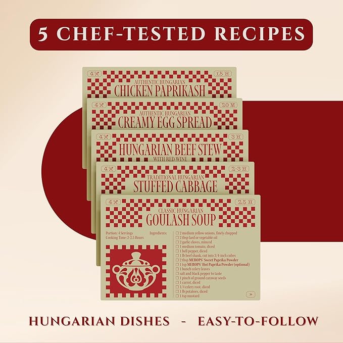 Premium Hungarian Paprika Spice Collection GIFT SET ??Sweet, Smoked & Hot (3 x 4 oz) - Five