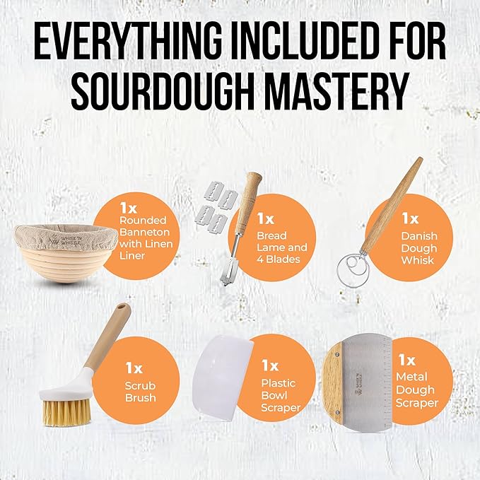 Trailblaze Banneton Bread Proofing Basket - Sourdough Bread Baking Supplies ??Sourdough Starter Kit